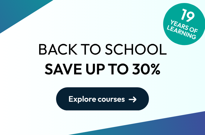 Back to School Sale: Save up to 30%