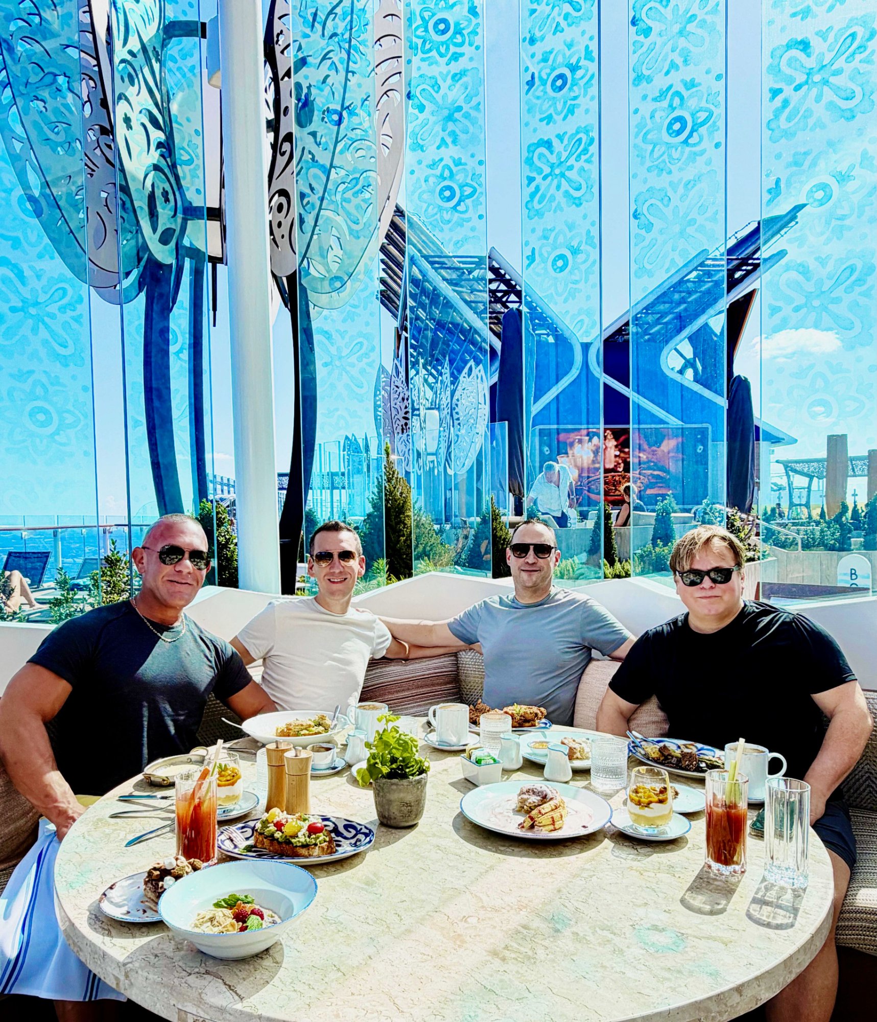 Patrick Raymond and the 5 Star Travel Guru crew at Bora brunch