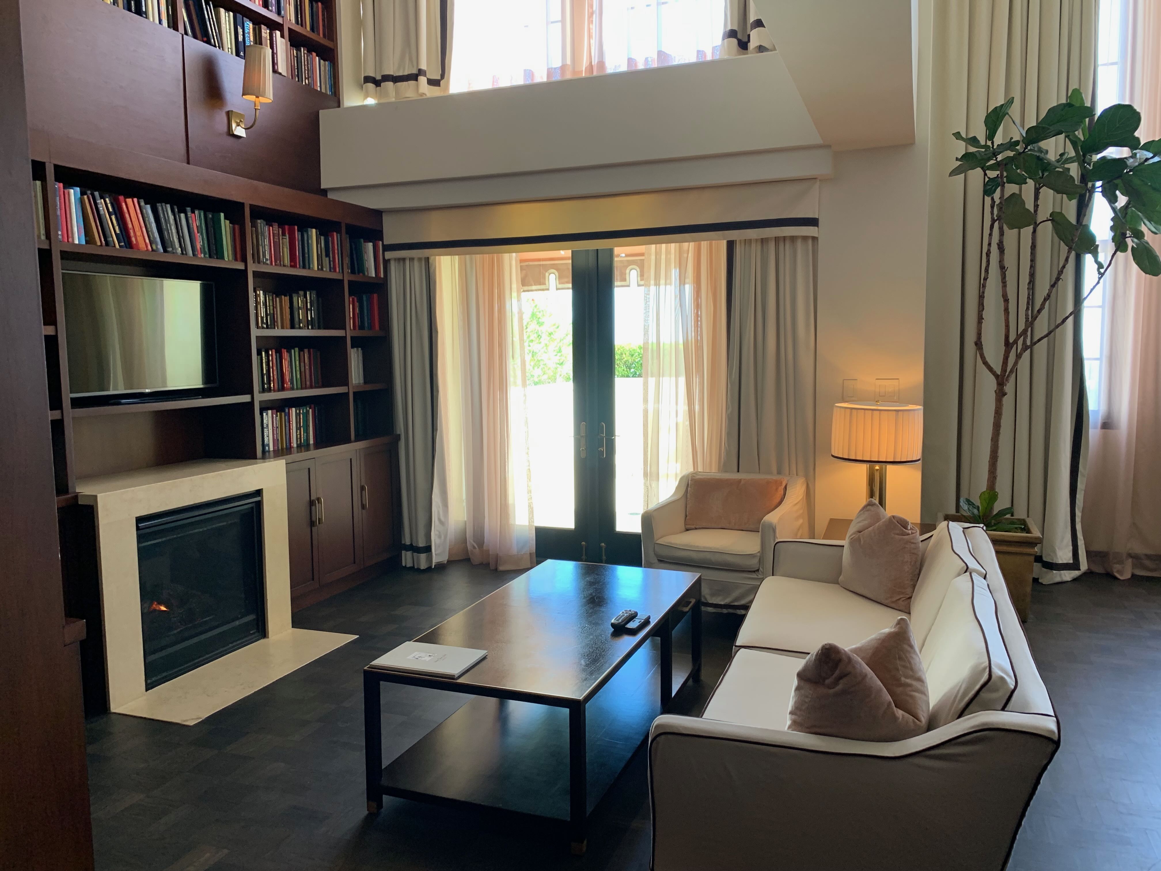 Sunset Tower townhouse living room