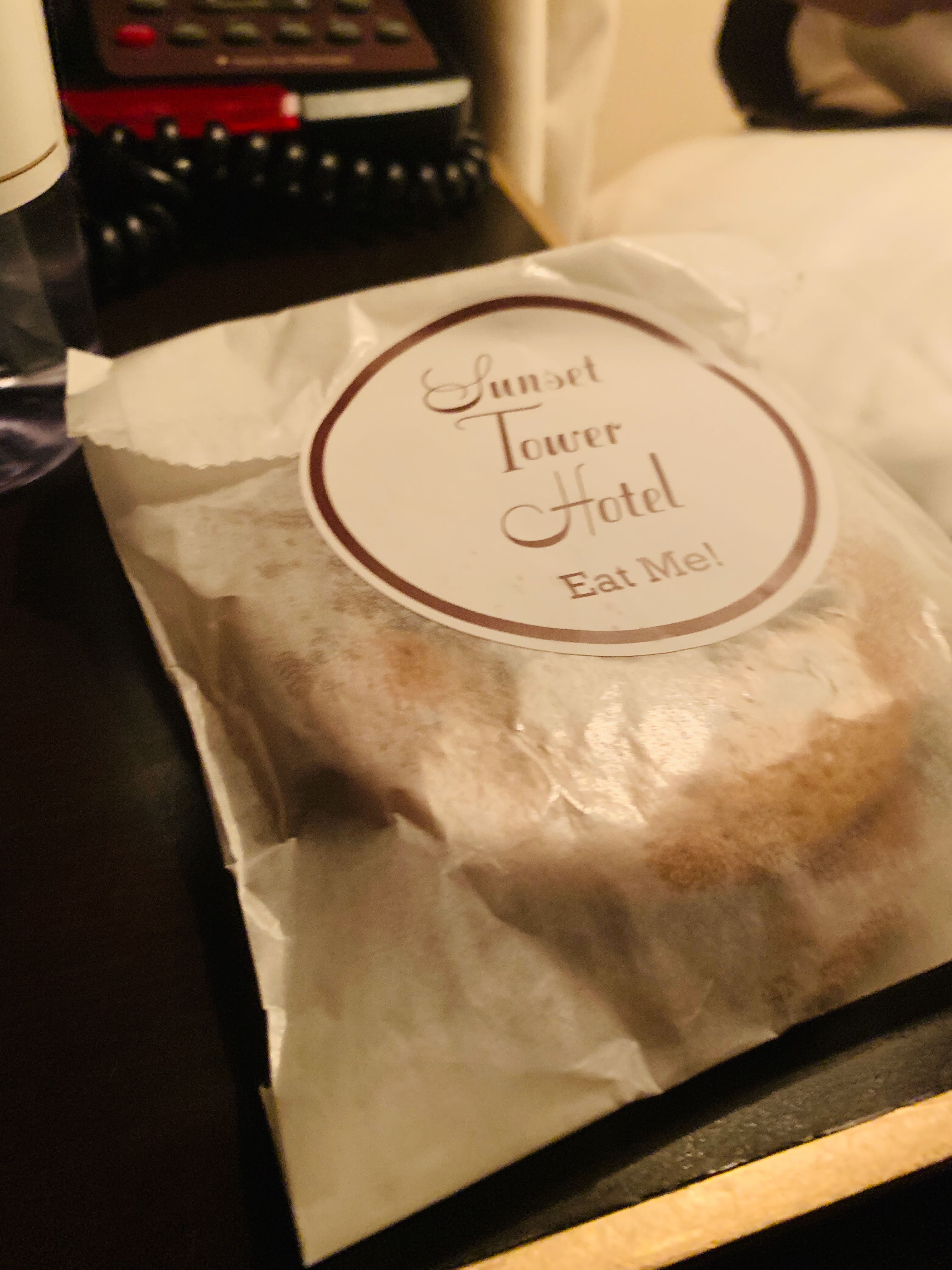 Always homemade chocolate chip cookies — Sunset Tower Hotel, made to order for Tower Bar guests