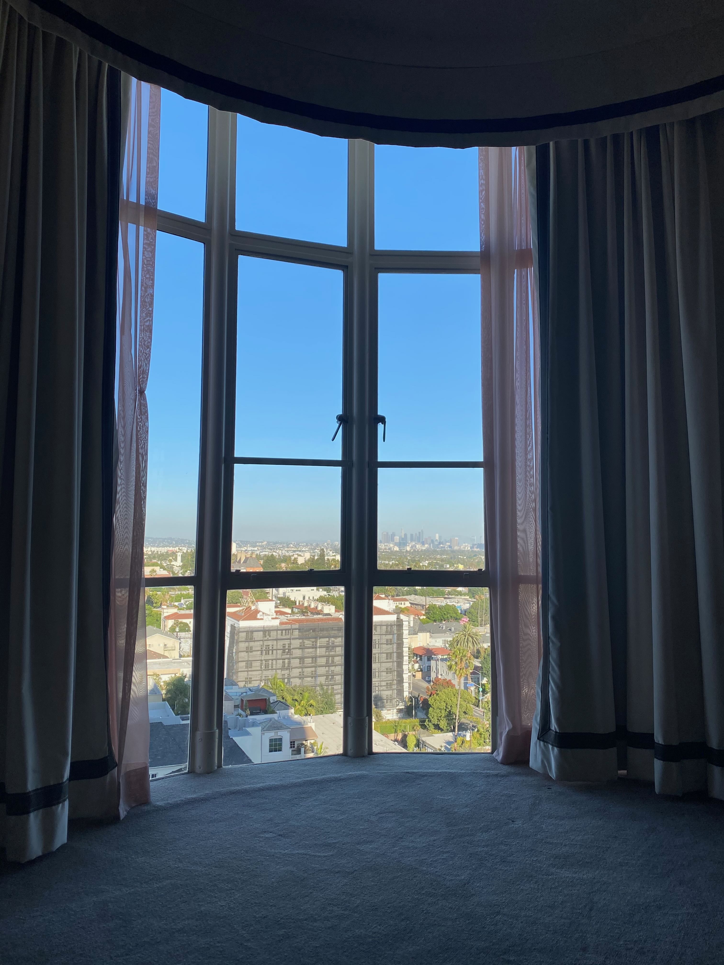 Sunset Tower Hotel Deluxe King Suite with sweeping Los Angeles views