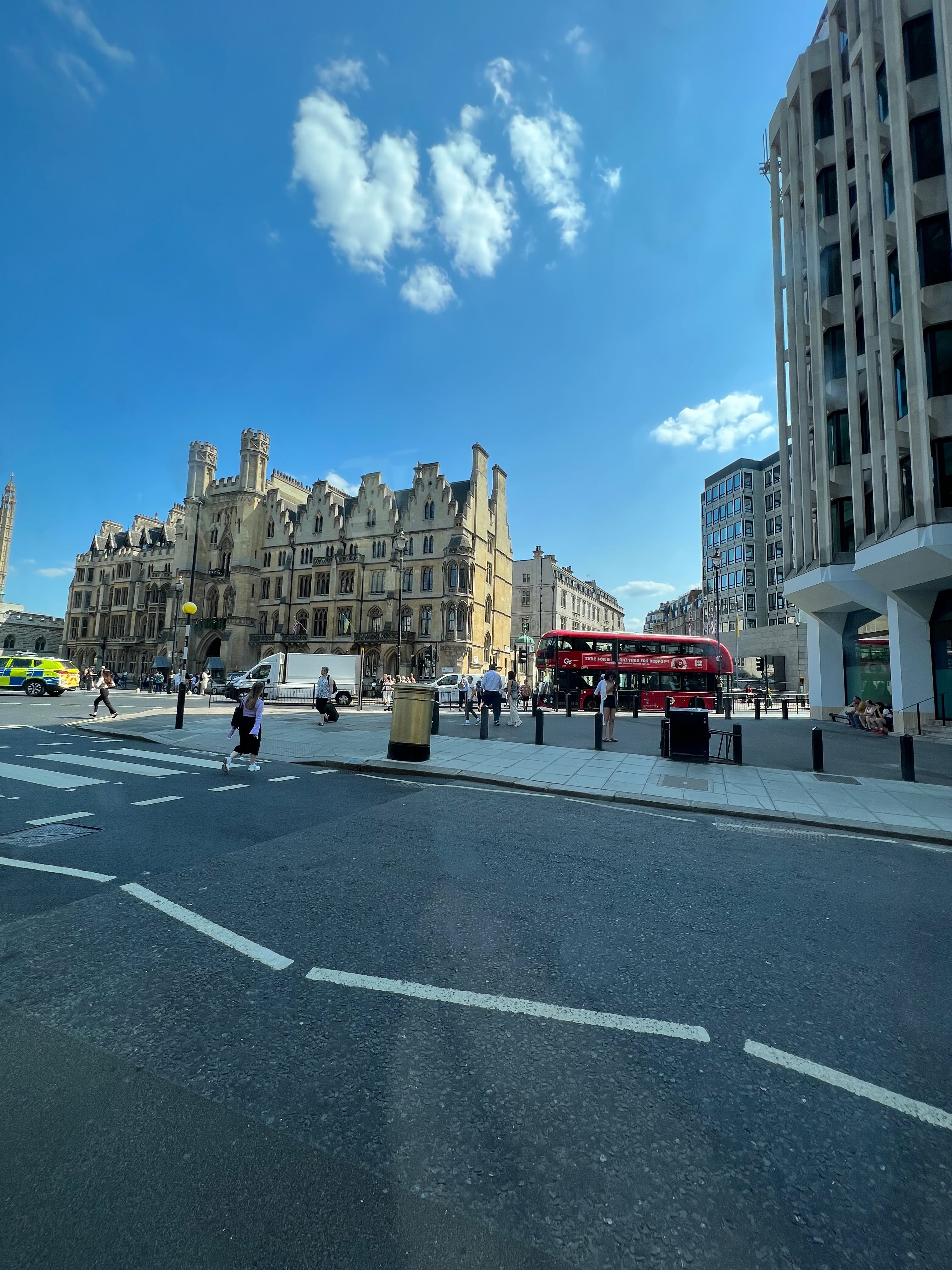 Quintessential London — buses and station