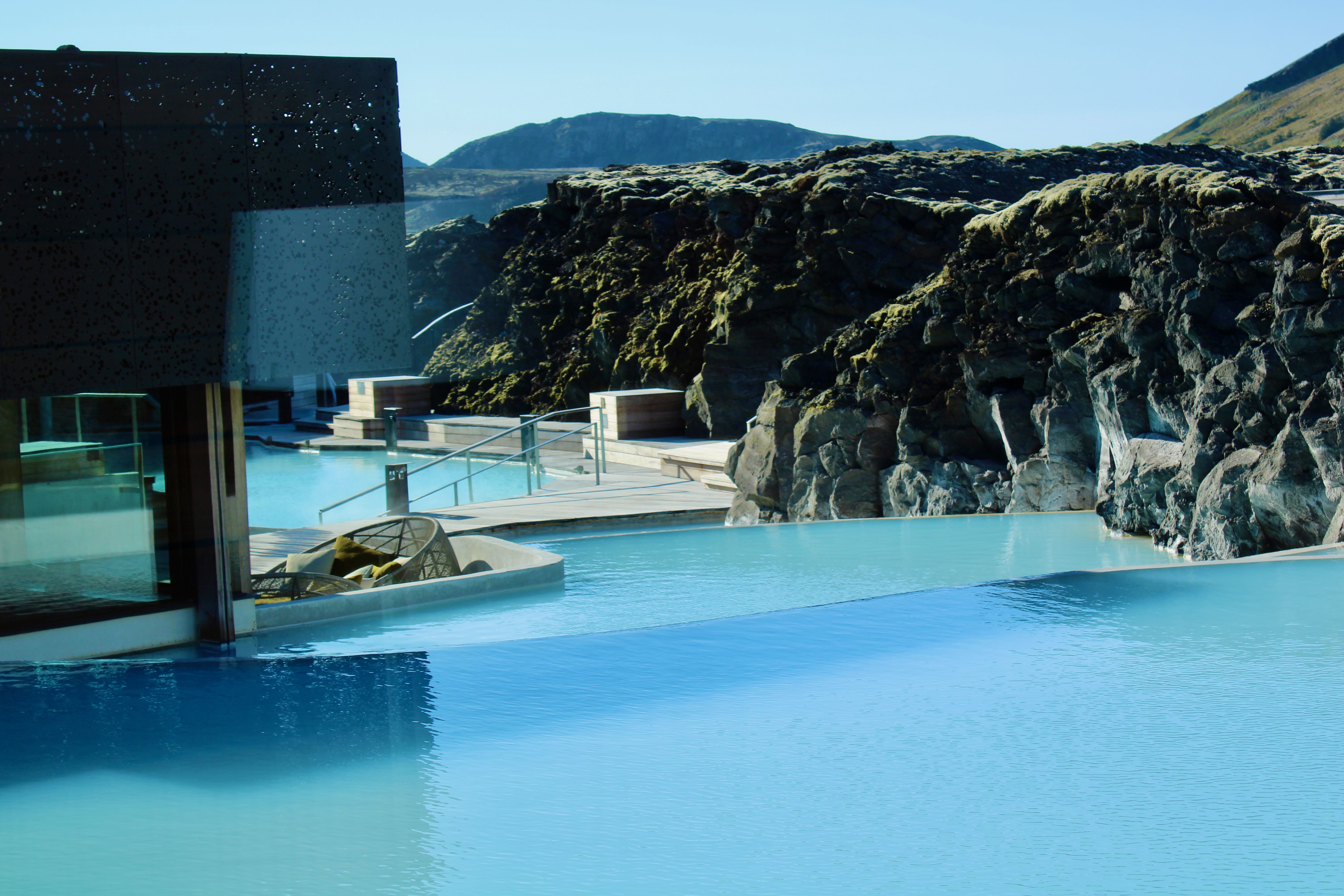 The Retreat at Blue Lagoon — private lagoon and surrounding volcanic landscape, Iceland