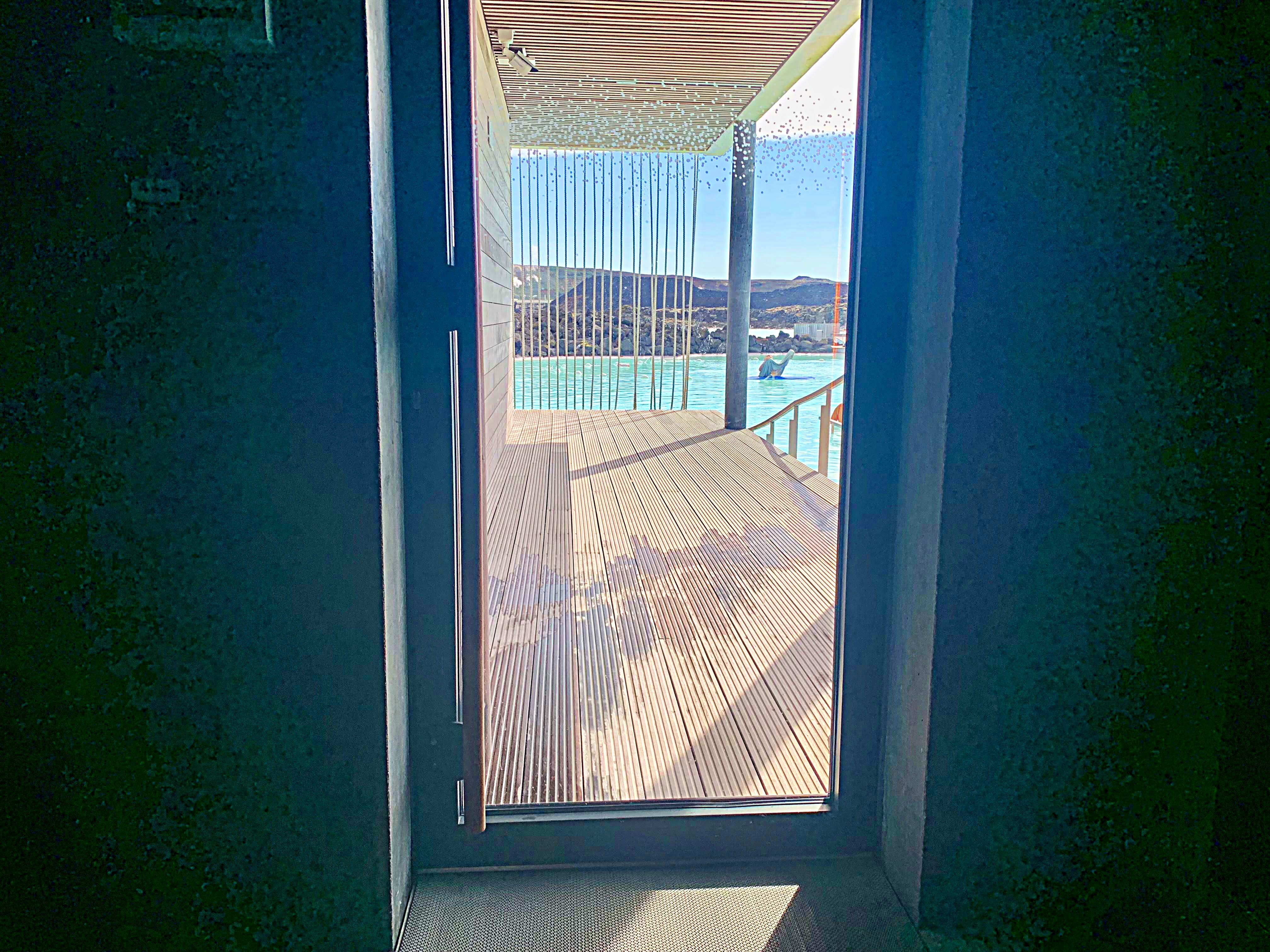 The Retreat — access point leading to in-water massage lagoon