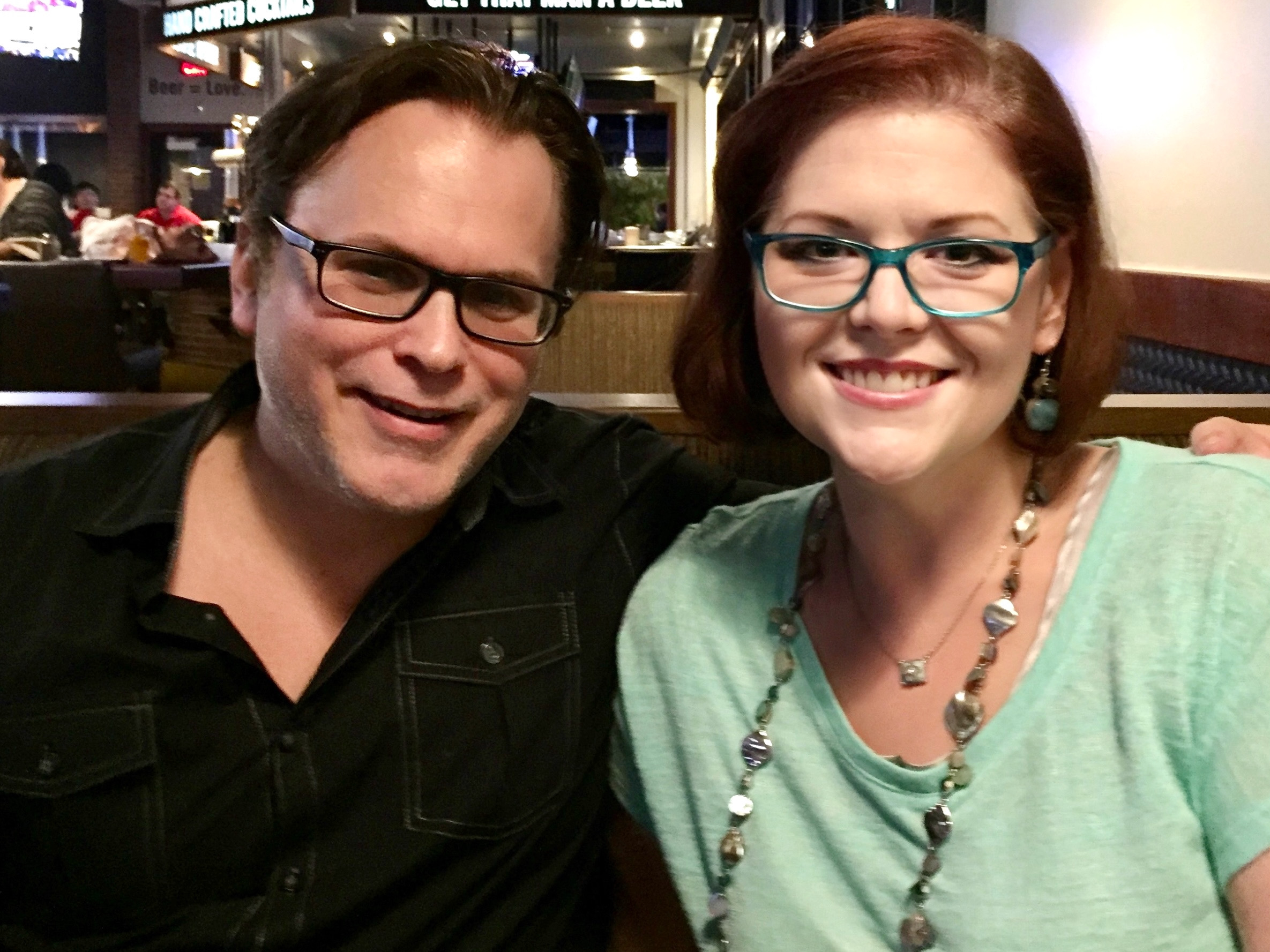 Patrick Raymond and Amy catching up in Houston — decades after ASL