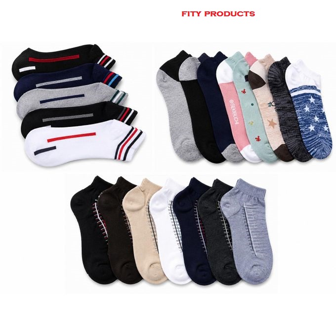 Sample ankle socks product artwork