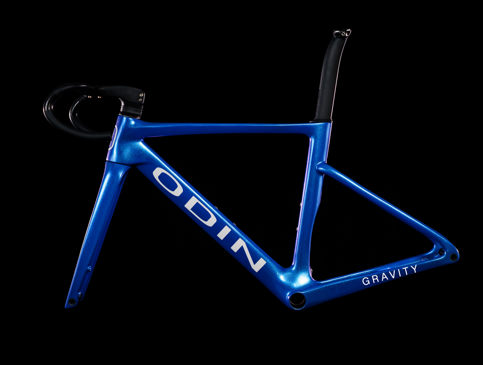OdinBikes Gravity Rennrad – Rahmen in Blau und Gelb