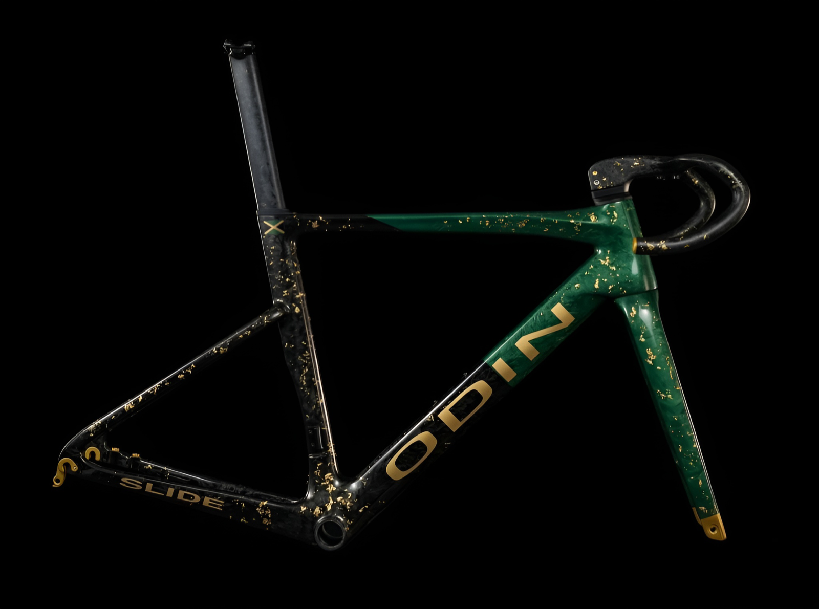 OdinBikes Slide Rennrad – Rahmen in Grau und Jamaica-Design