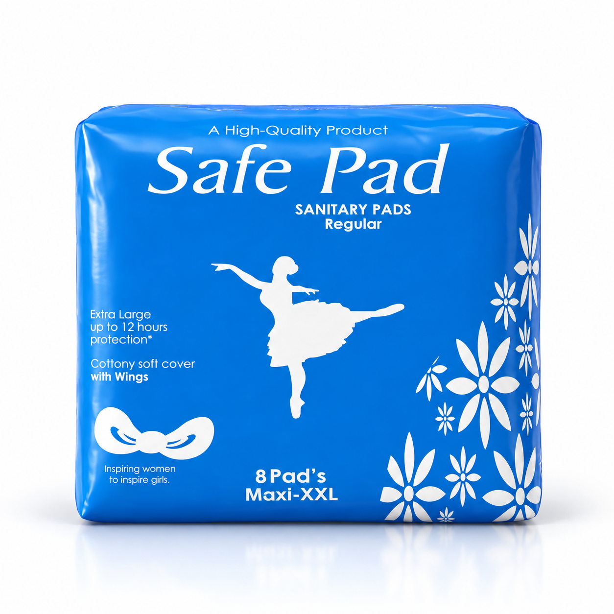 Safe Pad Sanitary Pads Regular Maxi-XXL – 8 Pads