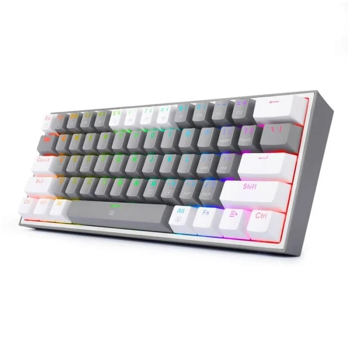 Clavier Gamer Mécanique Redragon Fizz K617 Rgb Switch Rouge Gris&blanc....