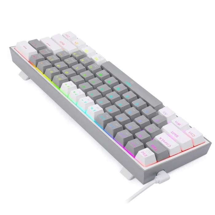 Clavier Gamer Mécanique Redragon Fizz K617 Rgb Switch Rouge Gris&blanc..