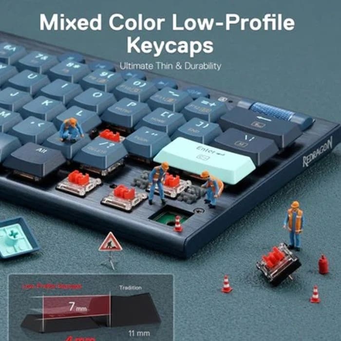 Clavier Gamer Mécanique Redragon Noctis K632nb Pro Rgb Noir.