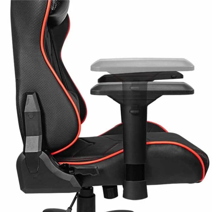 Chaise Gaming Msi Mag Ch120x En Cuir Pvc Avec Accoudoirs Noir & Rouge..