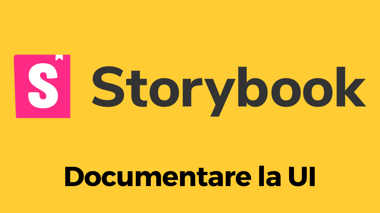 Storybook: documentare la UI
