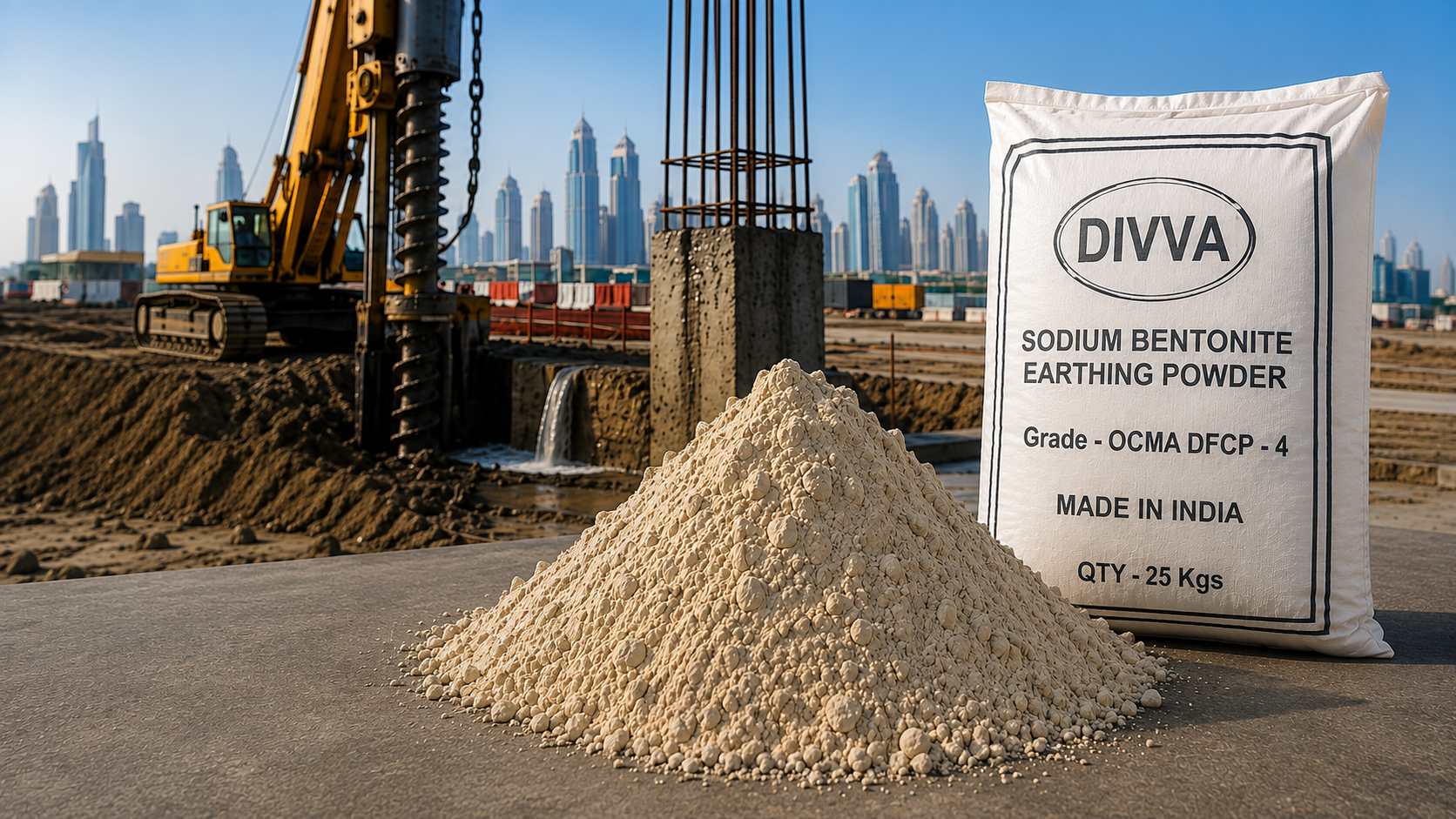 Sodium bentonite applications in GCC construction