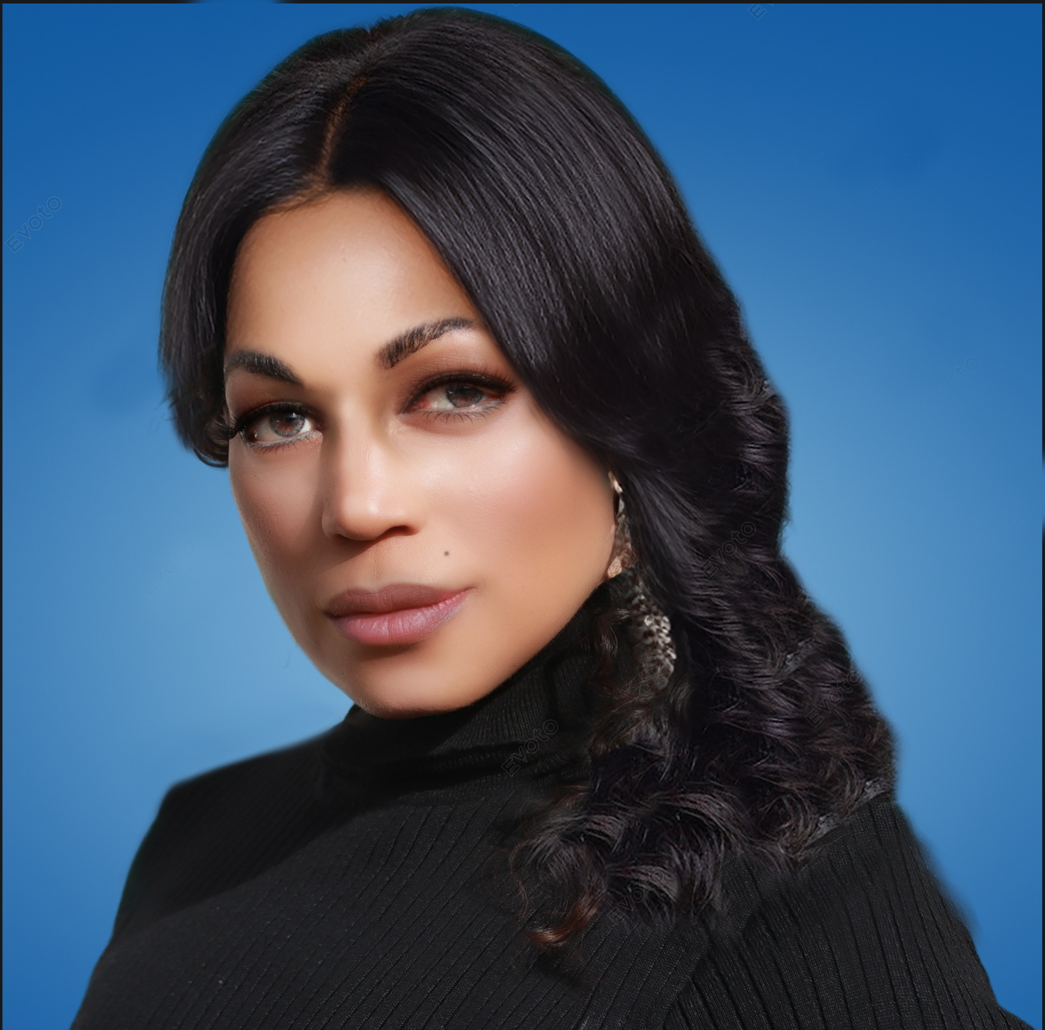 Zaina Juliette — Blue Background