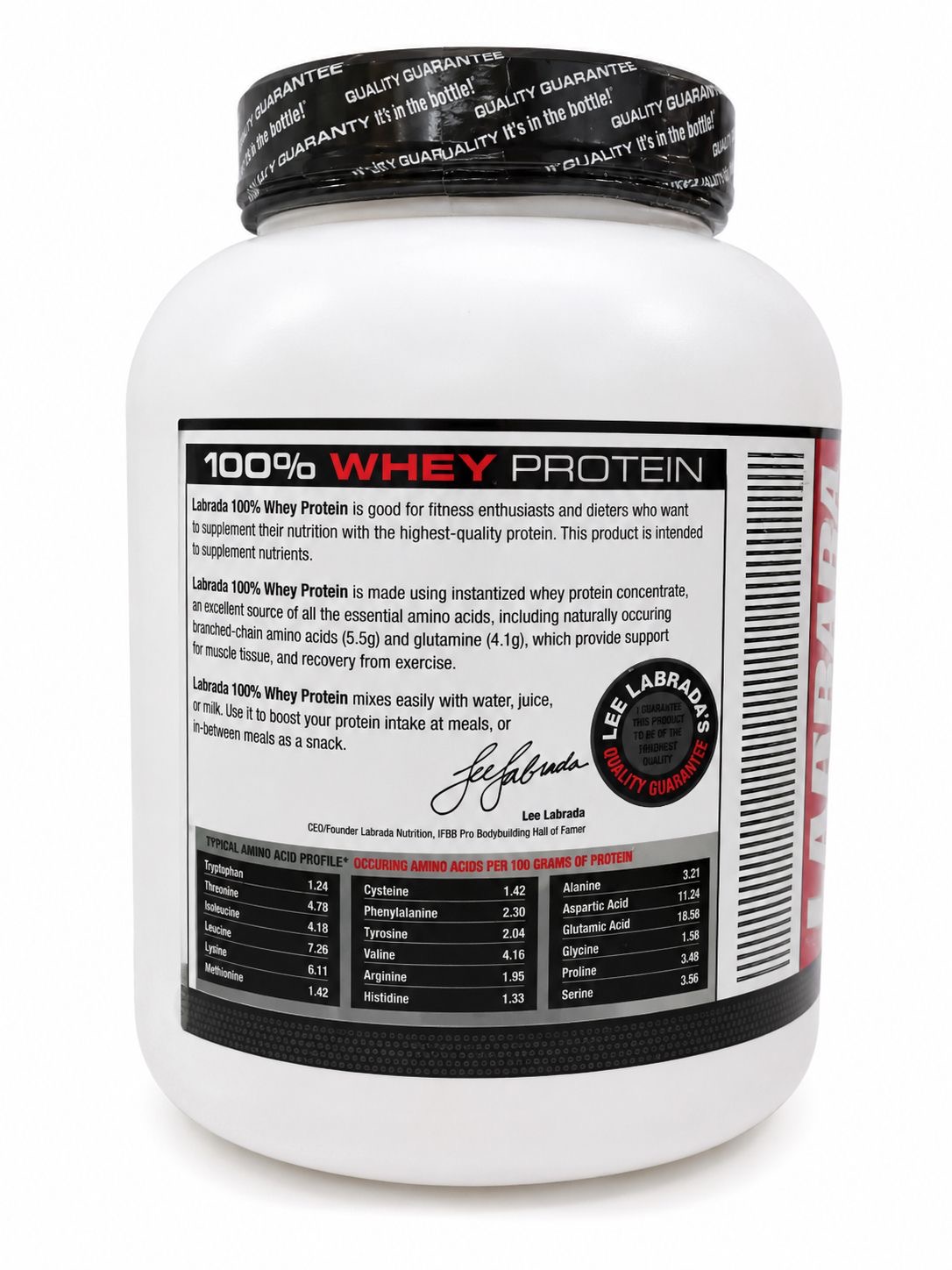 LABRADA 100% WHEY PROTEIN — alternate view