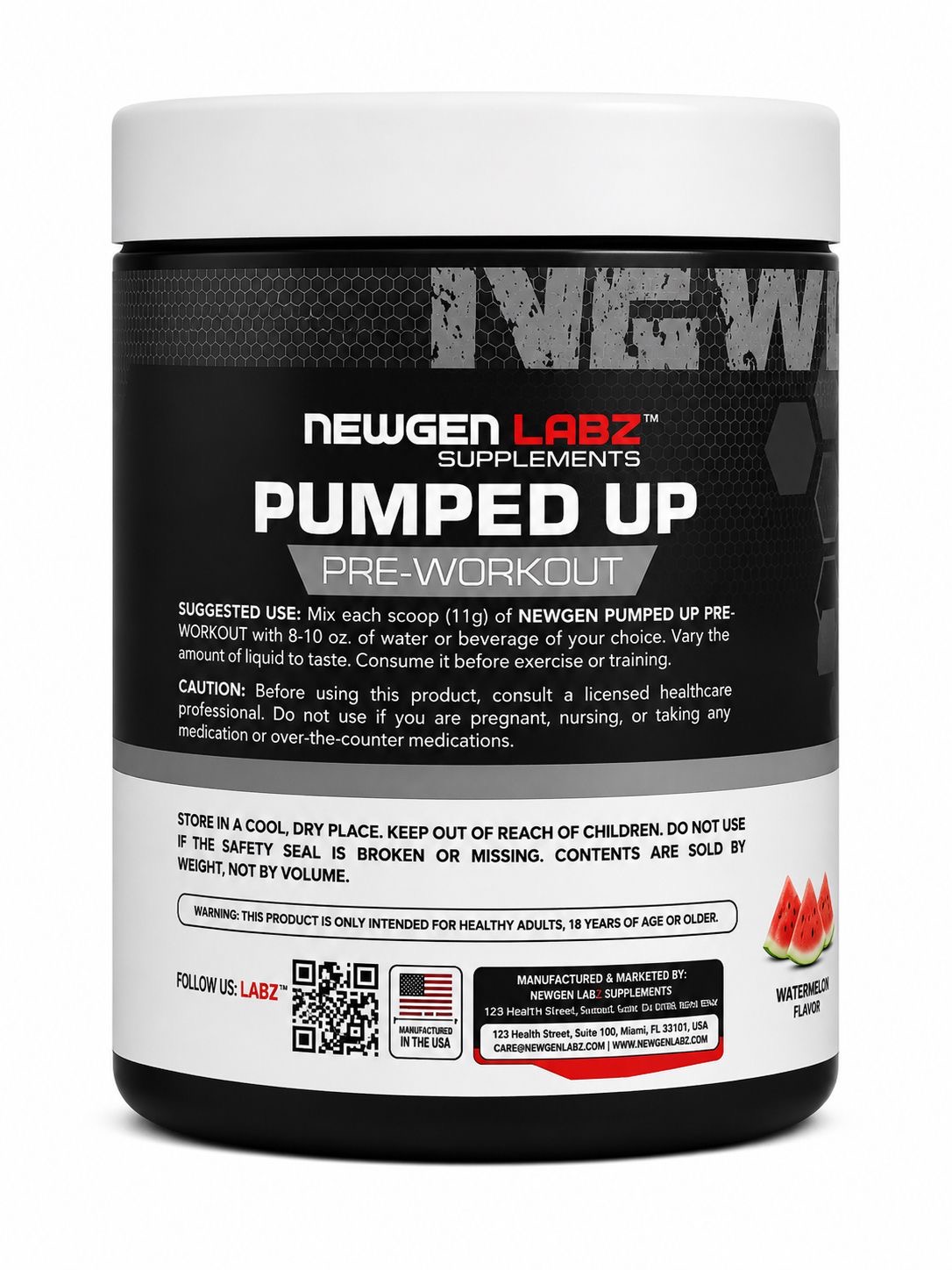 NEWGEN PUMPED UP PRE-WORKOUT — alternate view