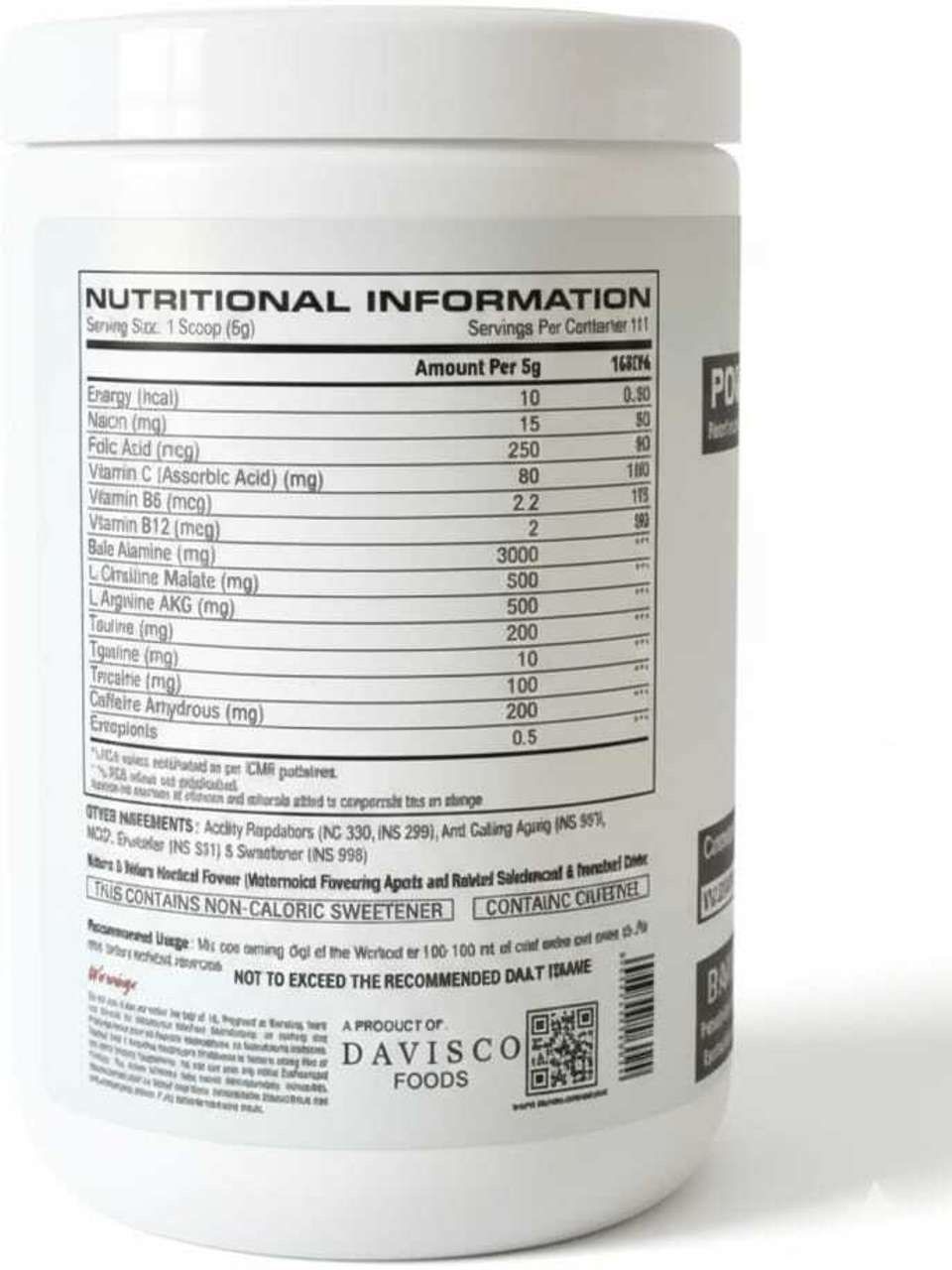 DAVISCO PRE WORKOUT  — alternate view