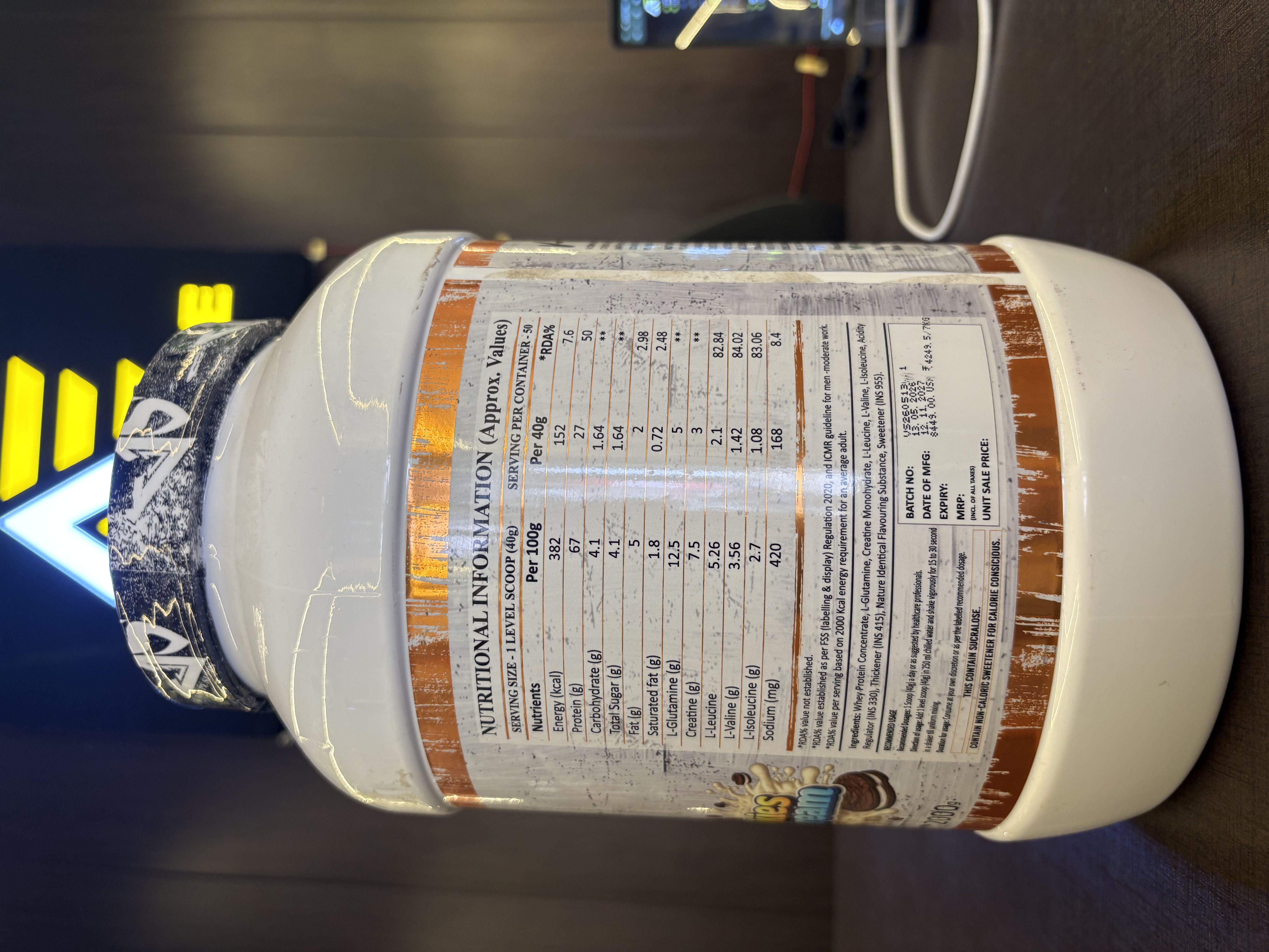 V-COMPLEX PRO WHEY Cookies & Cream — alternate view