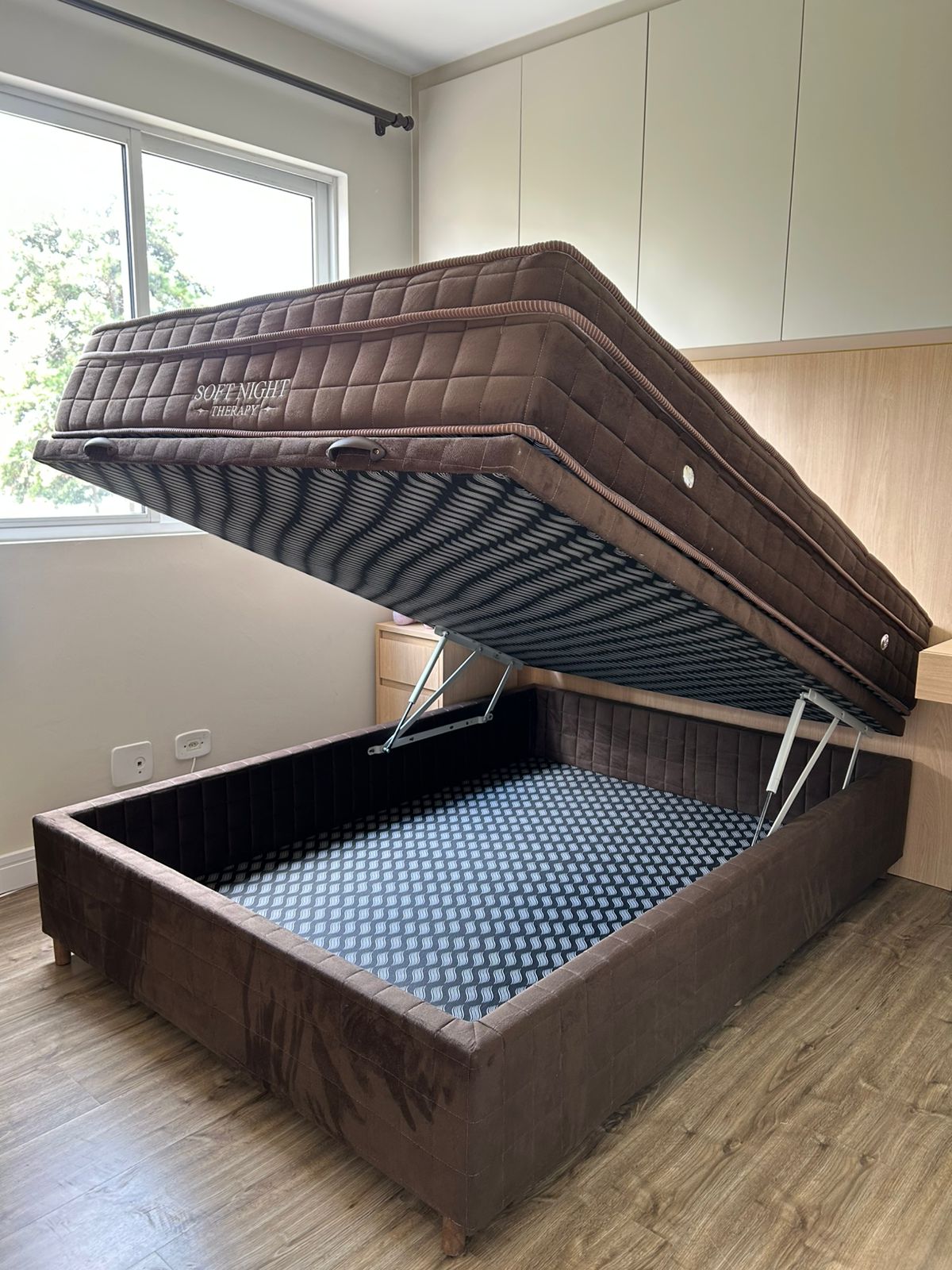 Cama baú conjunto completo 