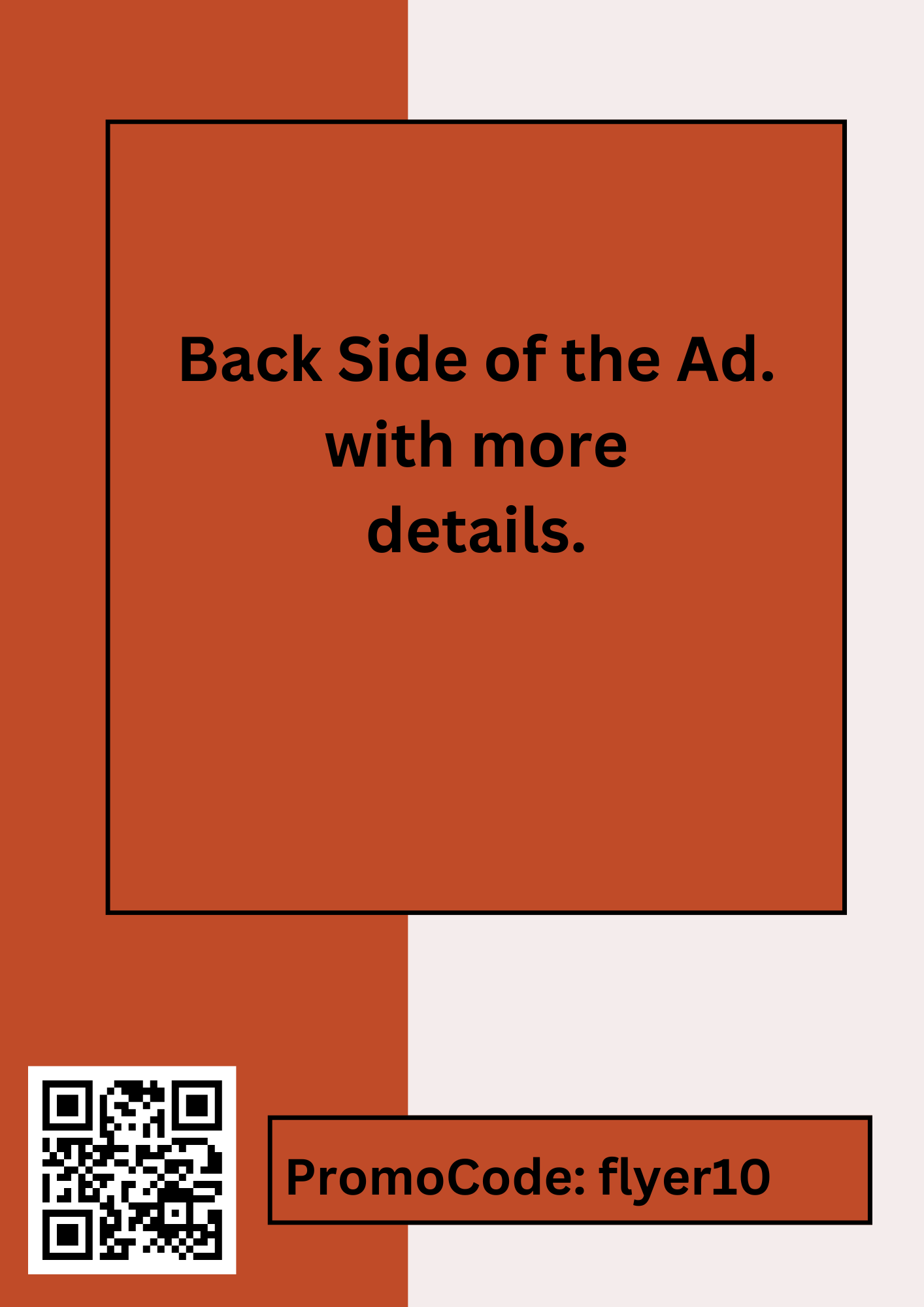 Back Side of Flyer