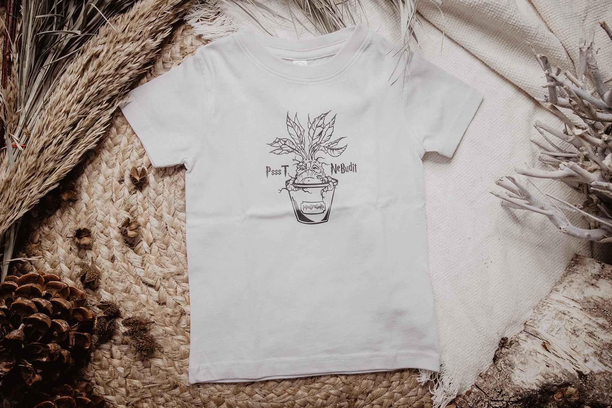 Kenjistudio - Flatlay produktová fotografie - tričko - Harry Potter