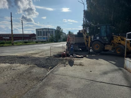 На улице Чкалова реконструируют часть ливневки