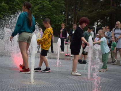 В парке «Строитель» открыли фонтан