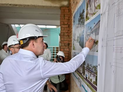 28 миллионов рублей на ремонт детского сада: губернатор Евгений Куйвашев лично проверил ход работ