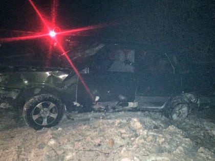 Водитель перевернулся на автомобиле на дороге в Зайково
