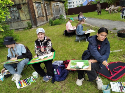 Летняя пленэрная практика в "Детской школе искусств"