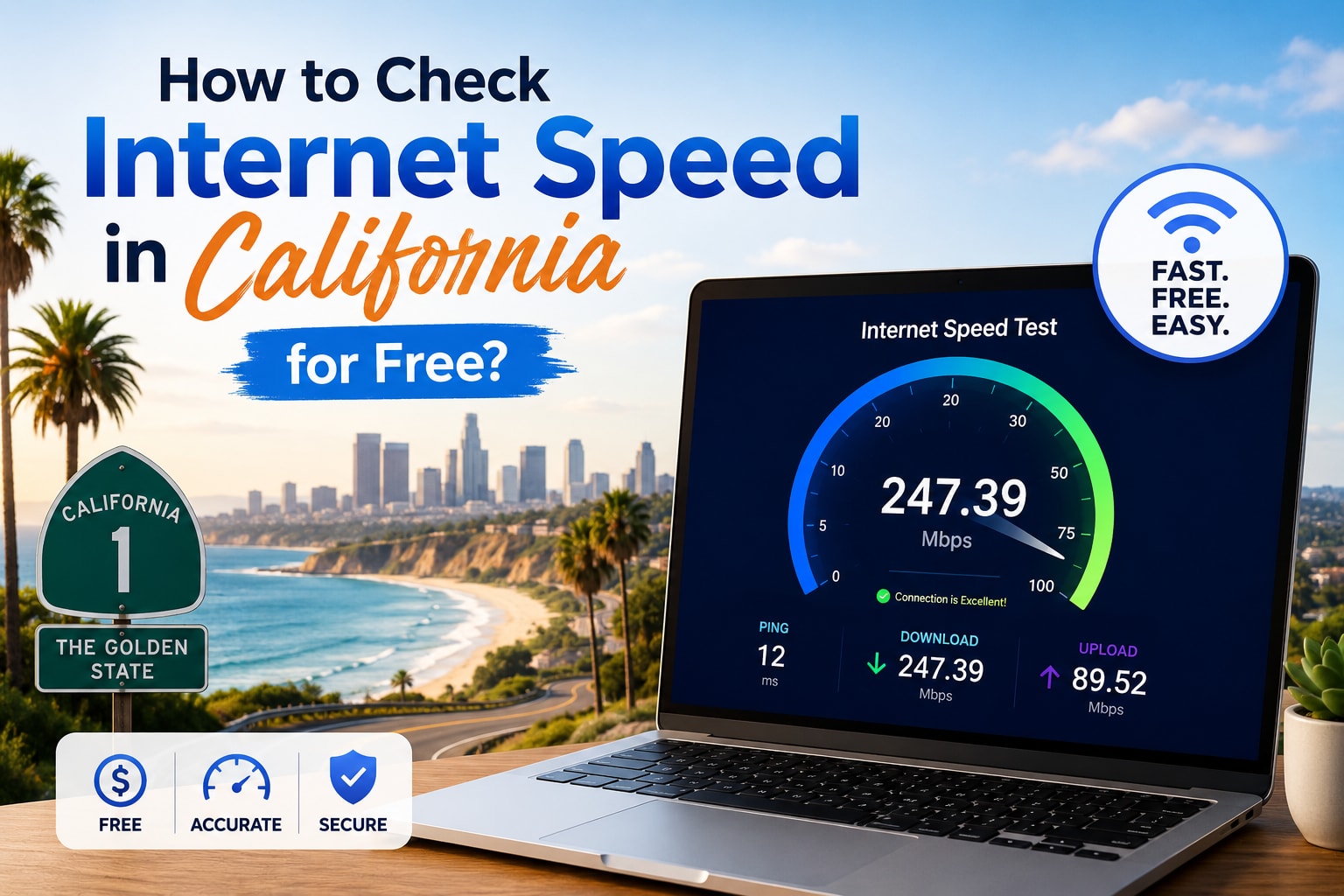 How to Check Internet Speed in California for Free?