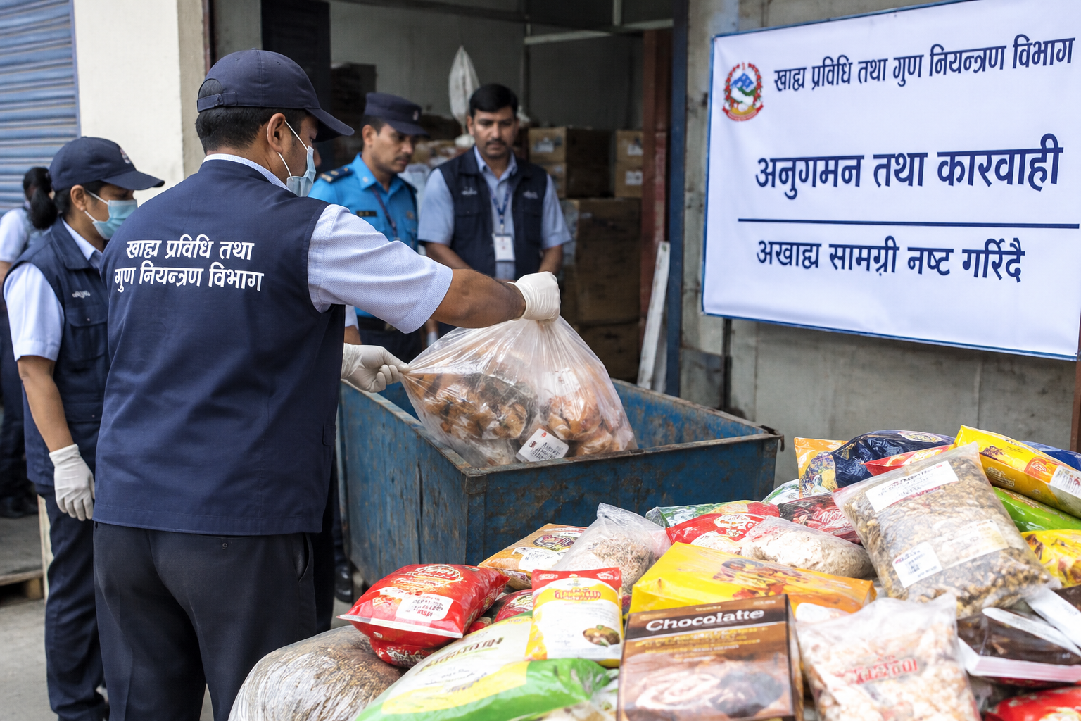 गुदपाक उद्योगसहित काठमाडौंका चार अखाद्य व्यवसायमा सिलबन्दी र कारबाही 1