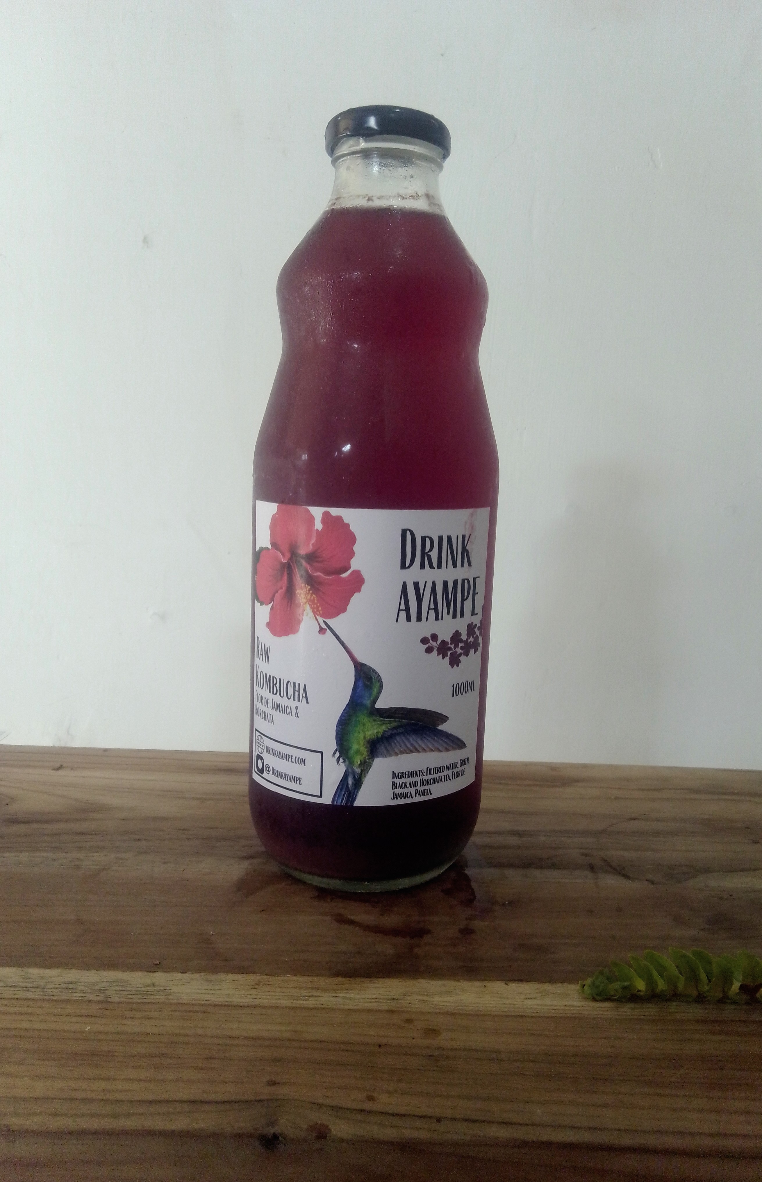 Kombucha flor de Jamaica grande Ayampe drinks