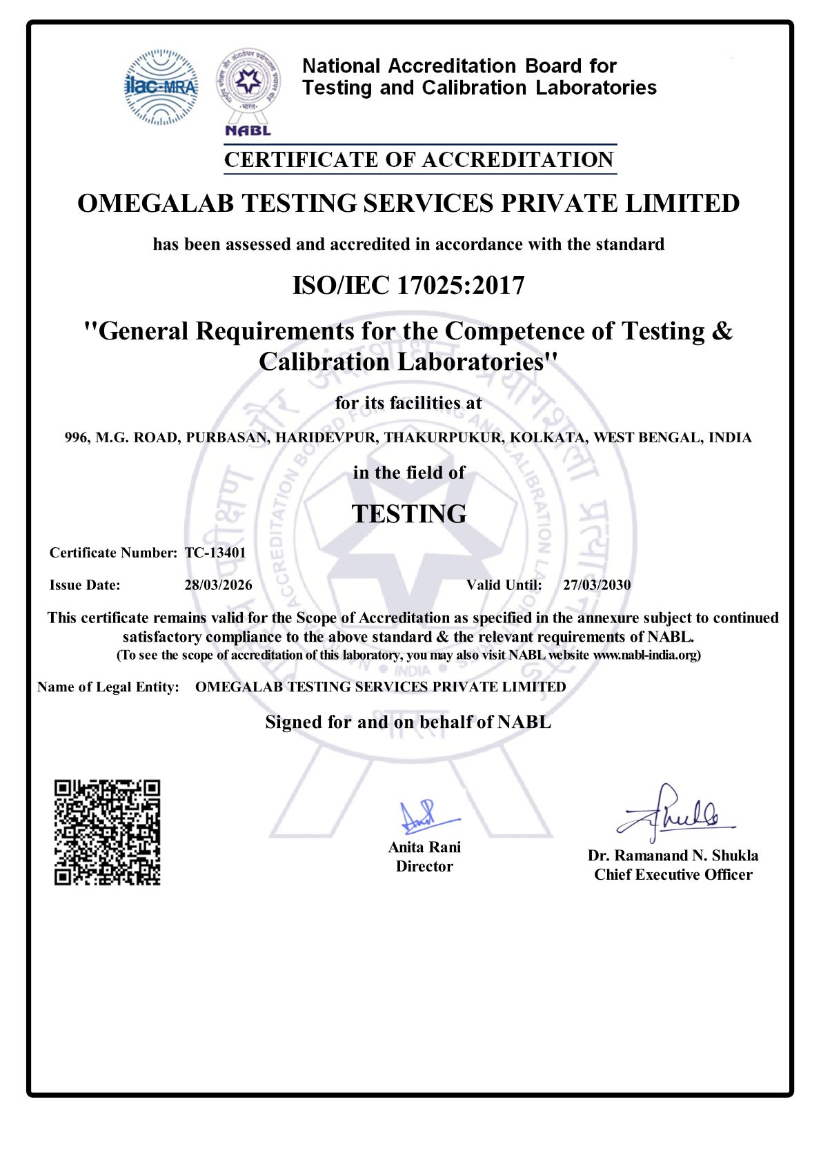 KOLKATA LAB 2 Certificate