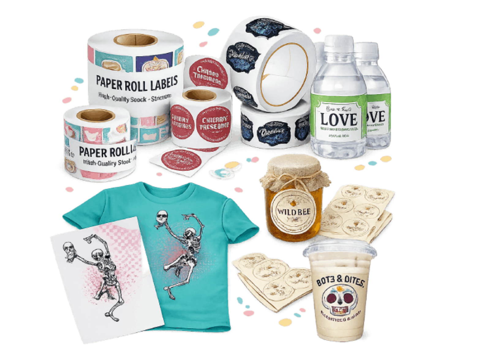 Create [Custom] Stickers, Labels, Decals & More with us