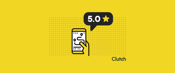 5-star Clutch.co review for digital prototyping services in the food industry