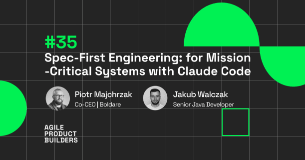 Spec-First Engineering: for Mission -Critical Systems with Claude Code insights from Jakub Walczak