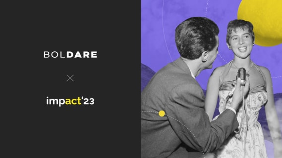 Boldare’s co-CEO rocks the stage at Impact’23 