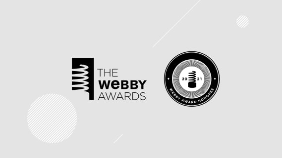 We’ve been cited as an Honoree in the 2021 Webby Awards!