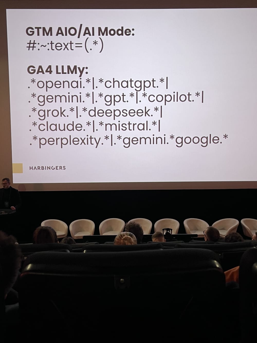 Graphic illustrating GA4 settings with the headline ‘How to Set Up GA4 to Track Traffic Coming from LLM Models?