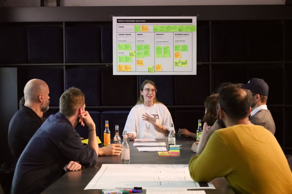 Urszula Augustyniak, an experienced Senior Product Designer at Boldare, led a workshop on &quot;Crafting a Powerful Product Vision&quot;.