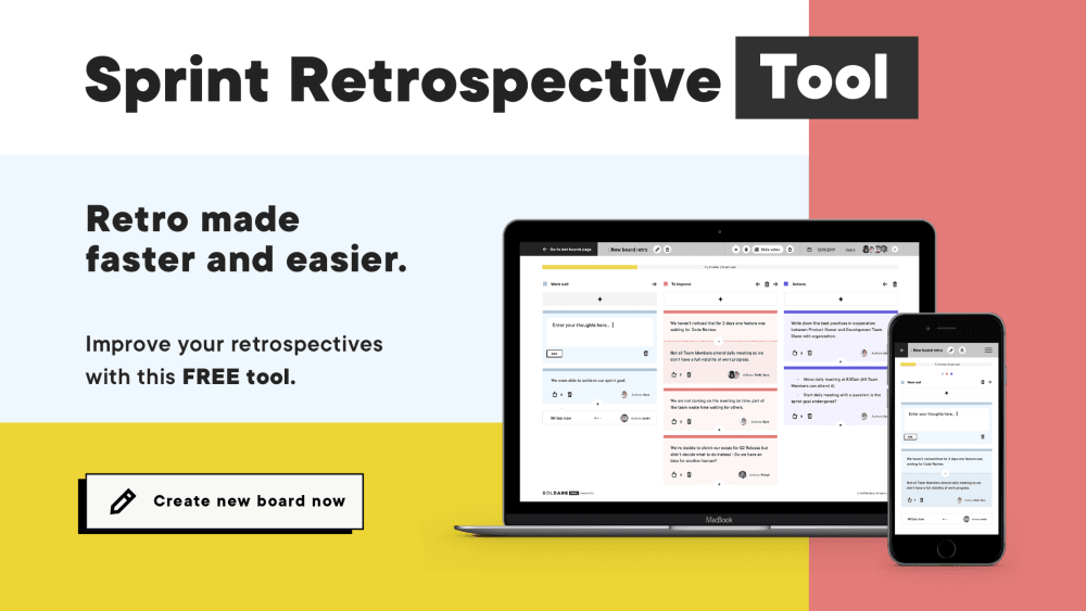 Sprint restrospective tool - Boldaretro