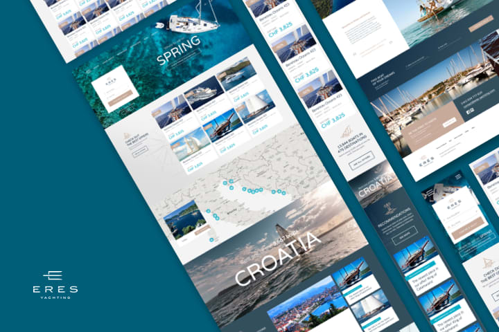 Boldare work case study - eres yachting web app