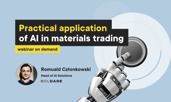 Practical application of AI in materials trading industry