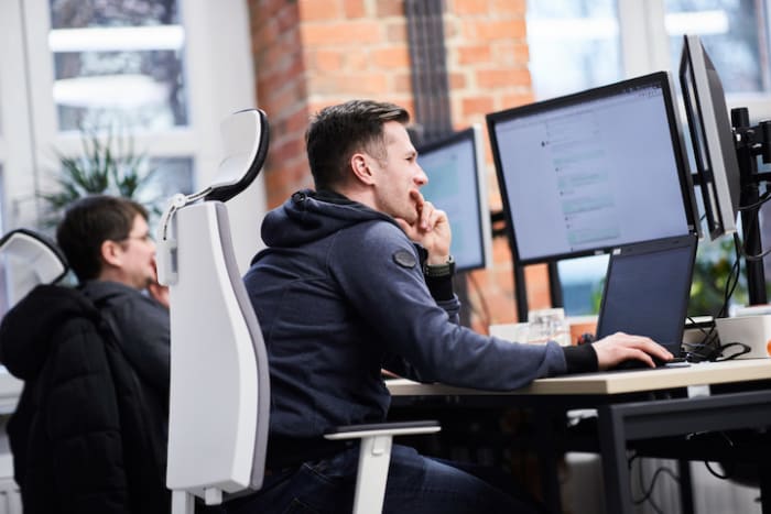 The team working on digital product