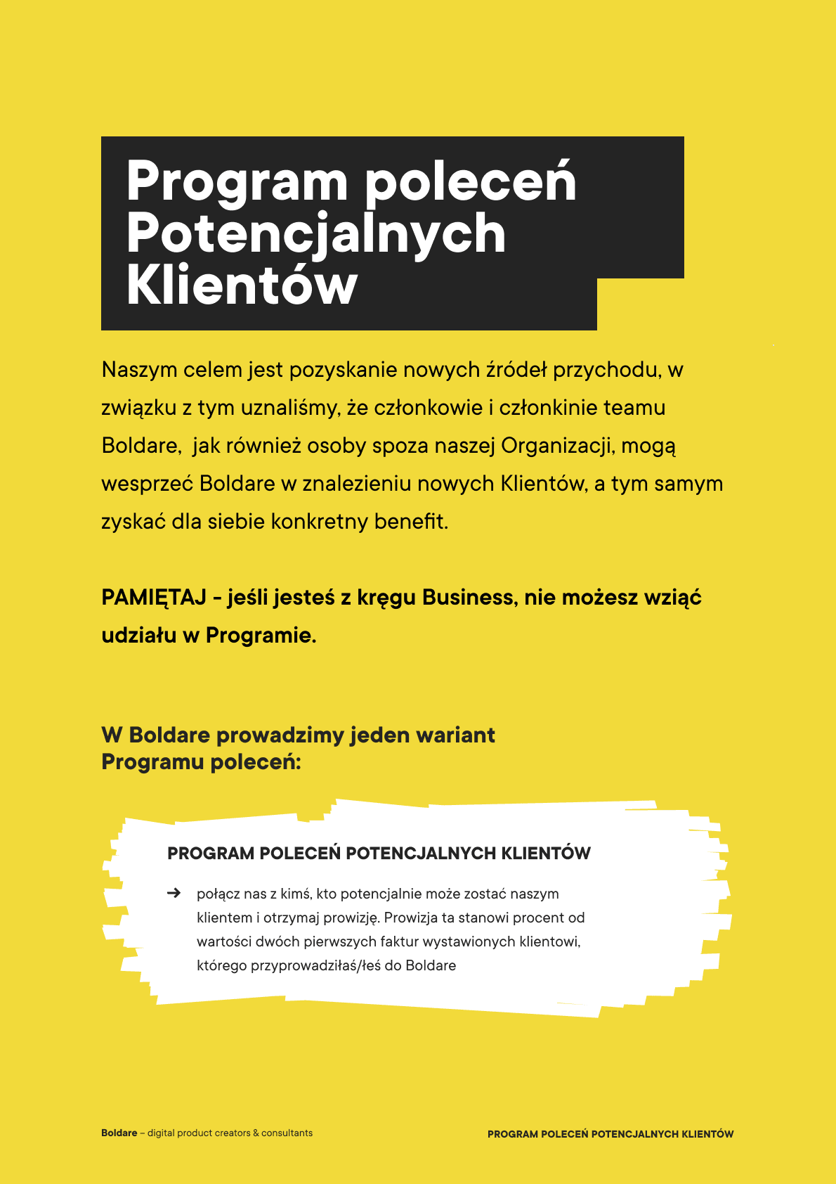 Program polecen potencjalnych klientów regulamin