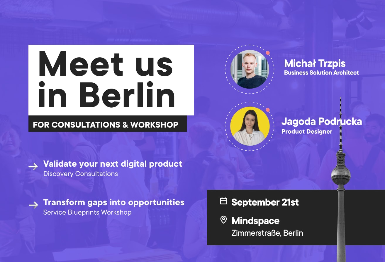 Boldare's Berlin 21.09 Event: Discovery consultations & service blueprints workshop