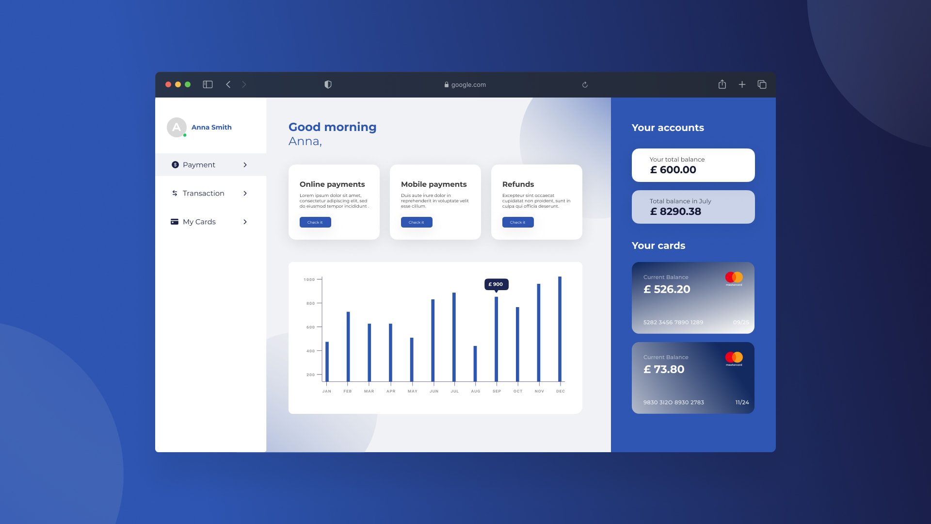 Open bank-based, real-time payment solution for a UK fintech startup